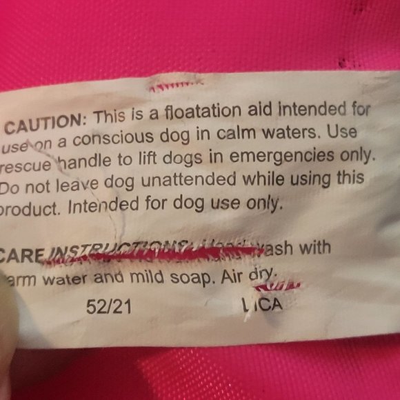 Outward Hound Granby Small Pink & Gray Polyester Dog Flotation Jacket Co… - Picture 5 of 10